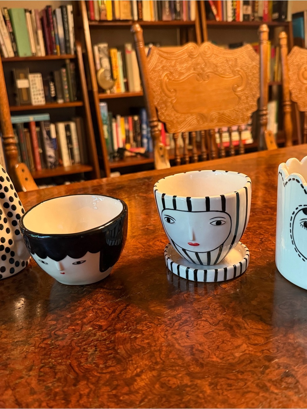 Anthropologie Kinska Face Pots Complete Set - Picture 2 of 16